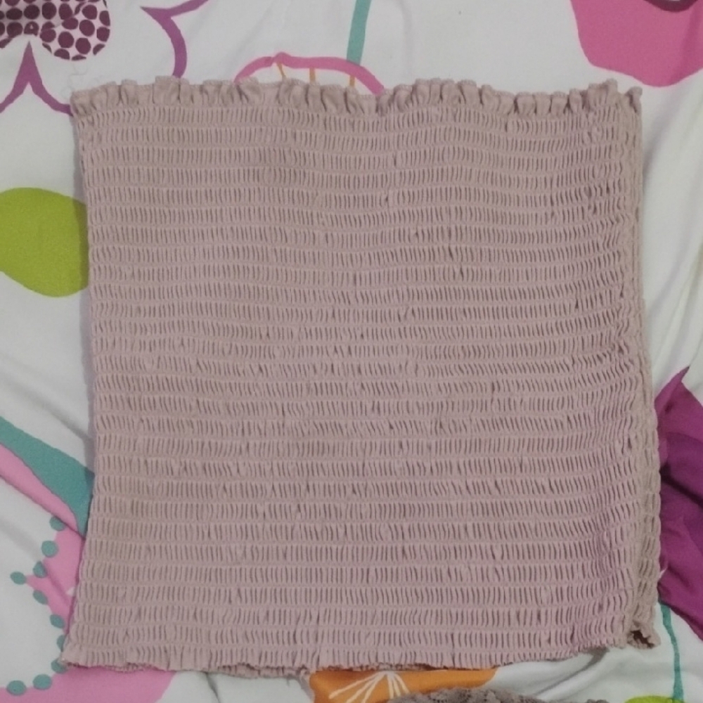 Forever 21 Pink Smocked Tank Top